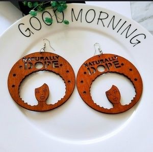 Black girl magic statement earrings